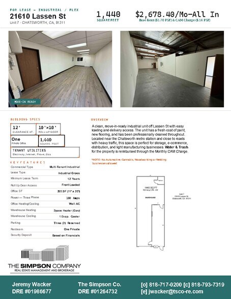 21610 Lassen St, Chatsworth, CA à louer - Photo de l’immeuble – Image 3 sur 7