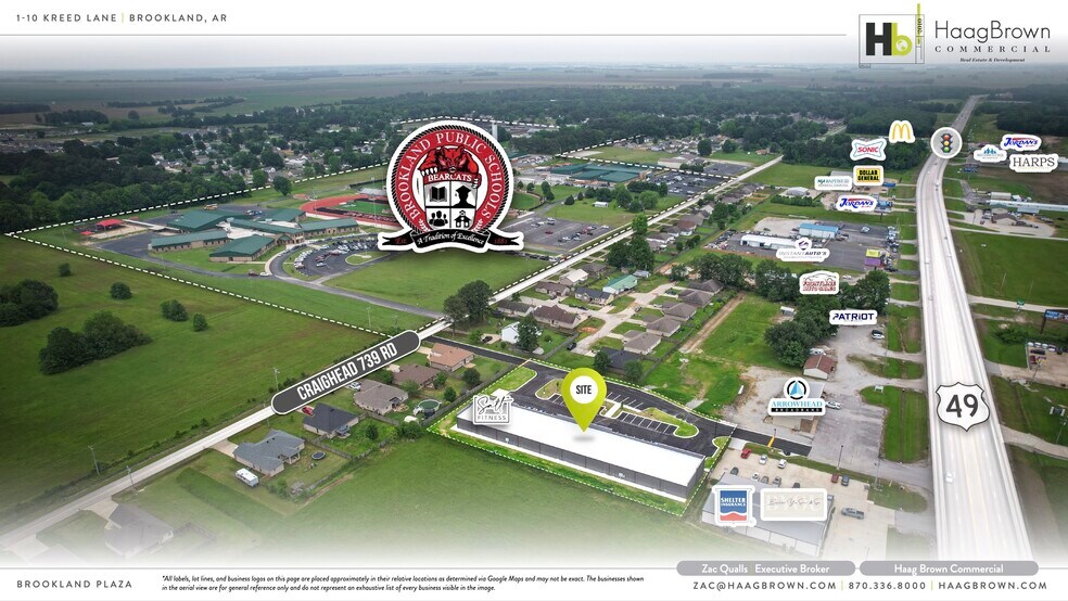 1 Kreed Lane, Brookland, AR à louer - Aérien – Image 2 sur 3