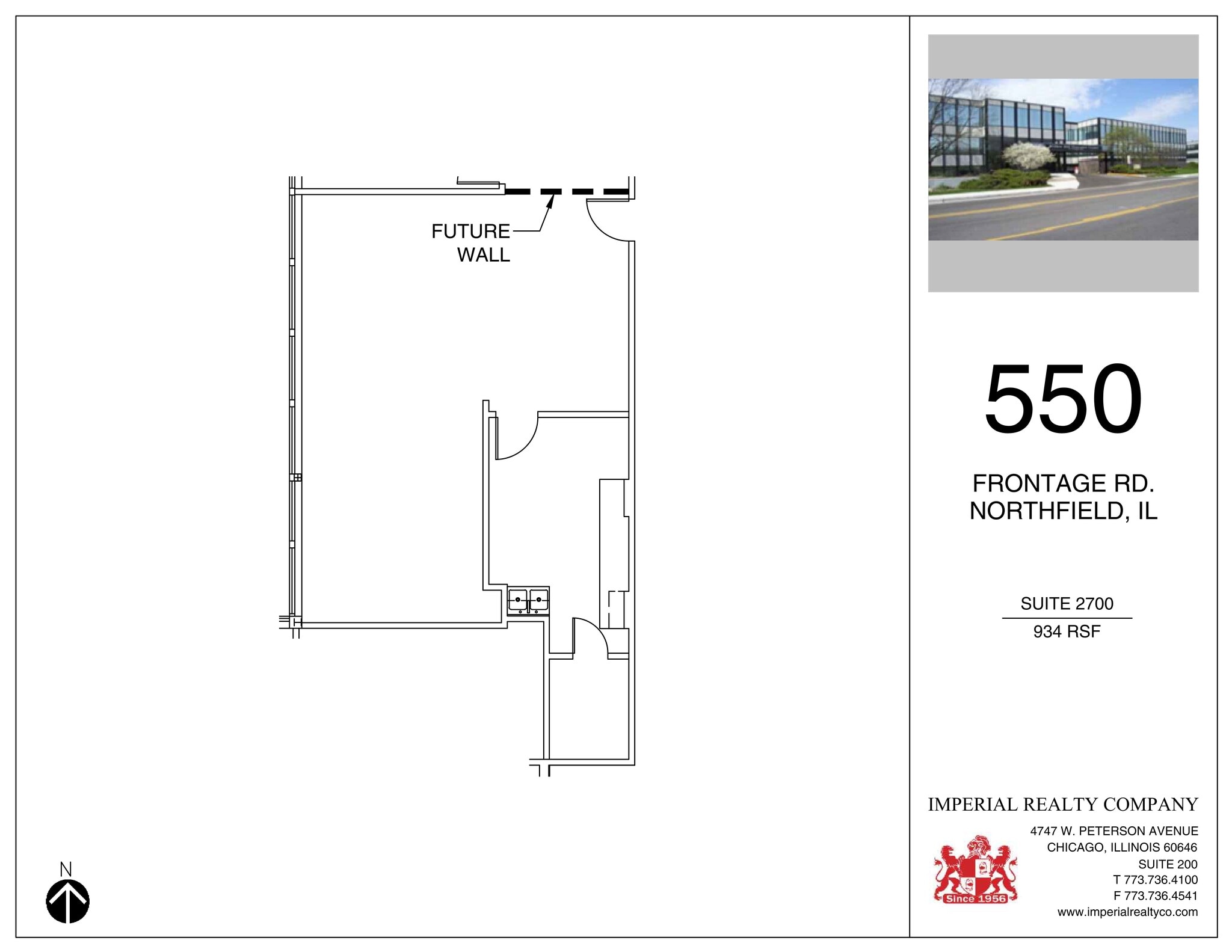 540-550 W Frontage Rd, Northfield, IL à louer Plan de site– Image 1 sur 1