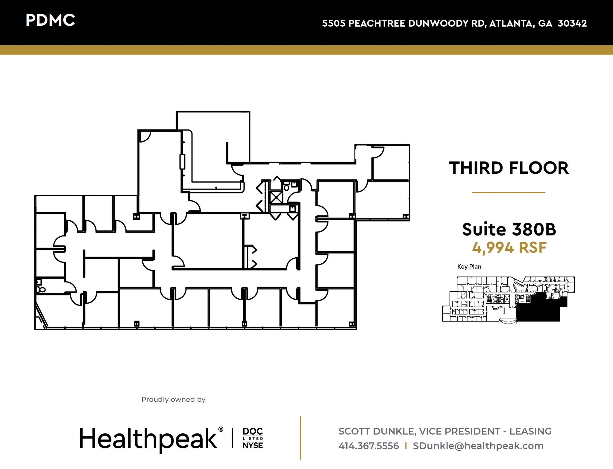 5505 Peachtree Dunwoody Rd NE, Atlanta, GA à louer Plan d’étage– Image 1 sur 1