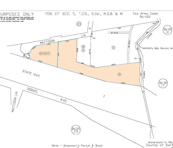 2740 Mattison Lane, Santa Cruz, CA à vendre - Plan cadastral – Image 2 sur 2
