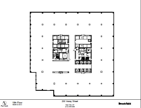 200 Vesey St, New York, NY à louer Plan d’étage– Image 1 sur 1