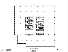 200 Vesey St, New York, NY à louer Plan d’étage– Image 1 sur 1