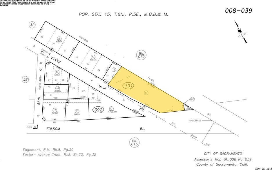 6801 Elvas Ave, Sacramento, CA à louer - Plan cadastral – Image 2 sur 3