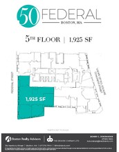 50 Federal St, Boston, MA à louer Plan d’étage– Image 2 sur 2