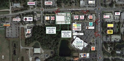 W Mitchell Hammock Rd, Oviedo, FL - Vue aérienne vue de carte