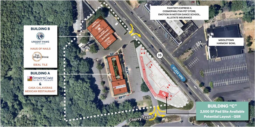 1830-1860 Route 35, Middletown, NJ à louer - Plan de site – Image 2 sur 3