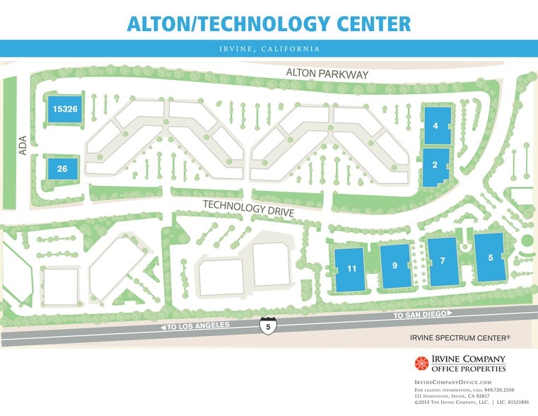 15326 Alton Pky, Irvine, CA à louer - Plan de site – Image 2 sur 4