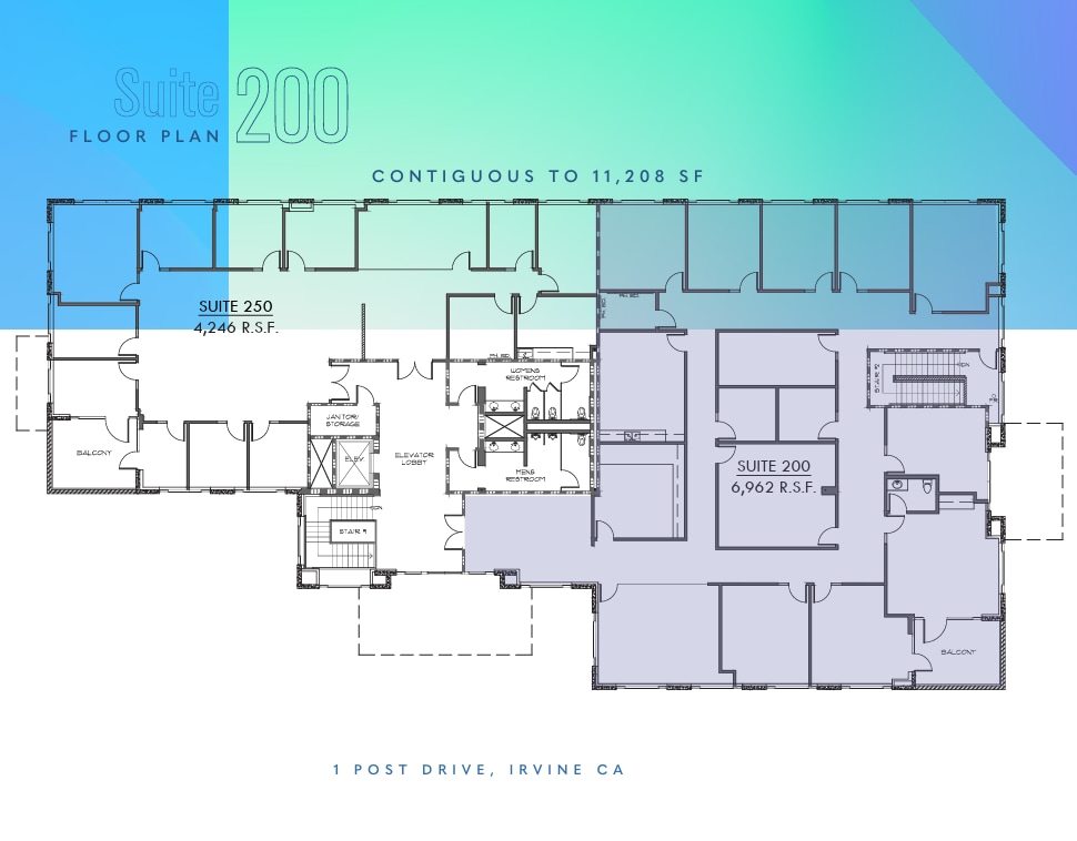 1 Post Dr, Irvine, CA à louer Plan d’étage– Image 1 sur 1
