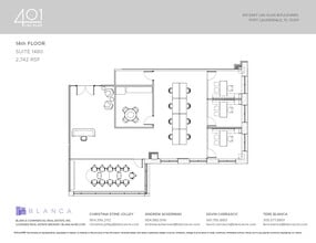 401 E Las Olas Blvd, Fort Lauderdale, FL à louer Plan d’étage– Image 2 sur 2