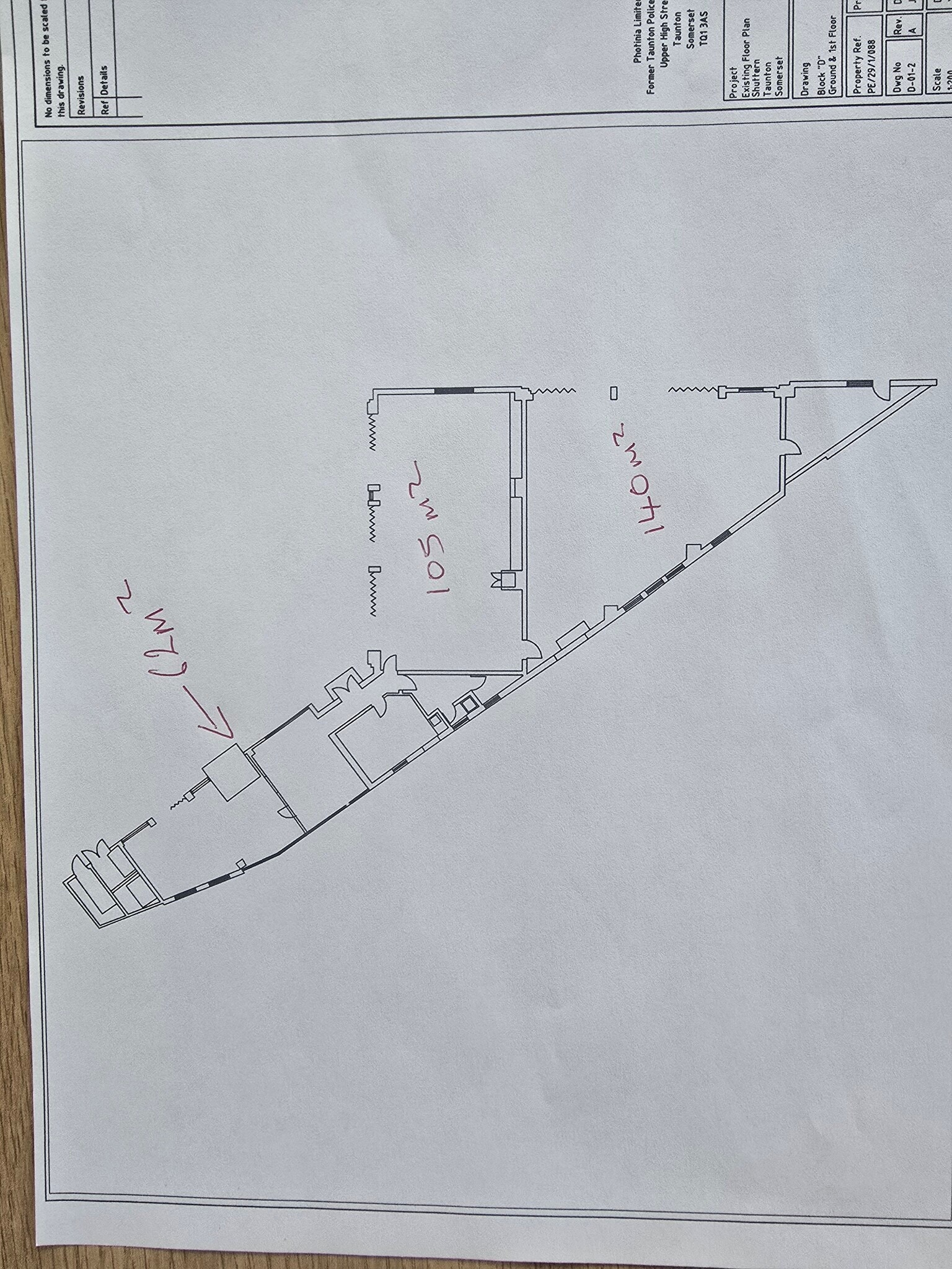 Upper High St, Taunton à louer Plan d’étage– Image 1 sur 9