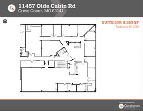 11457 Olde Cabin Rd, Creve Coeur, MO à louer Plan d’étage– Image 1 sur 1