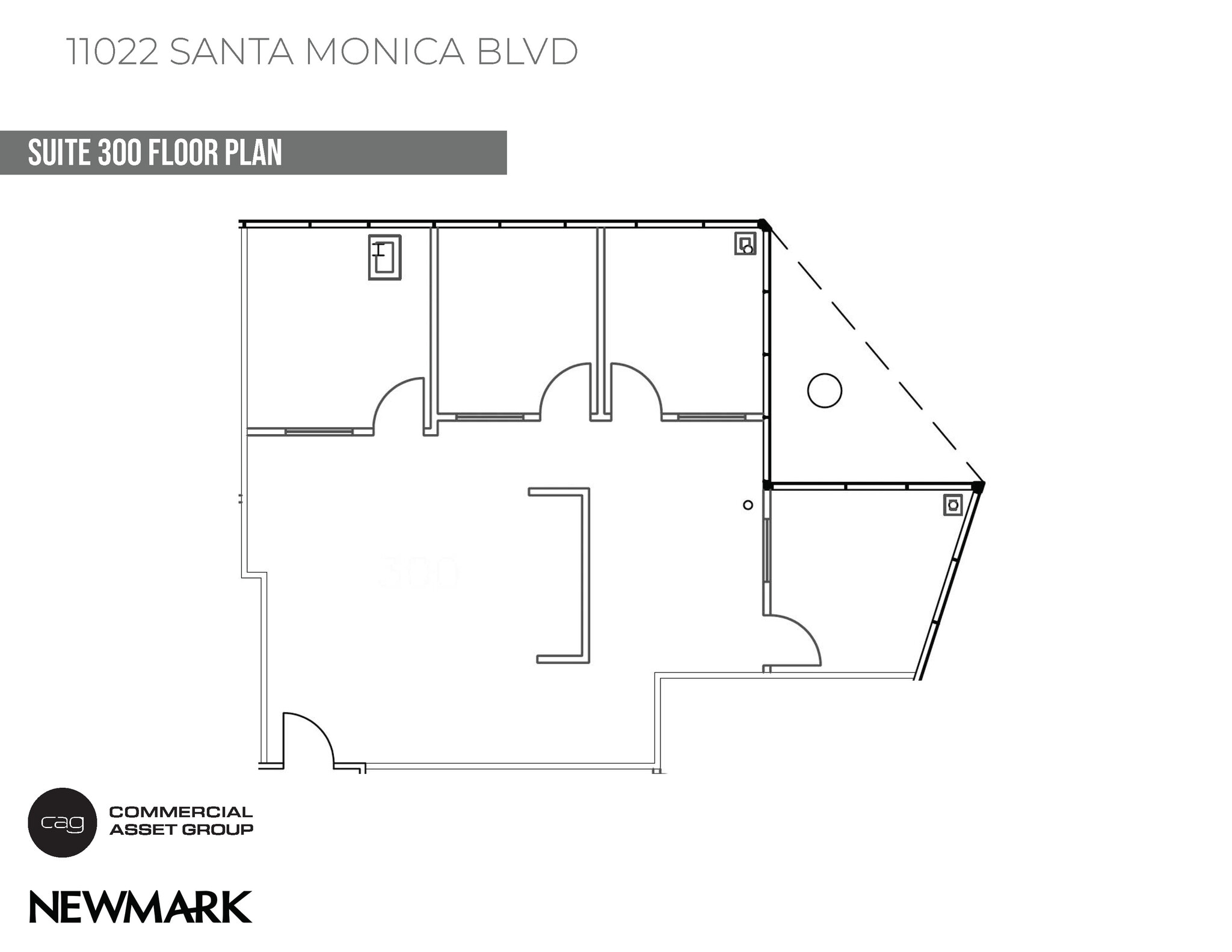 11022 Santa Monica Blvd, Los Angeles, CA à louer Plan d’étage– Image 1 sur 4