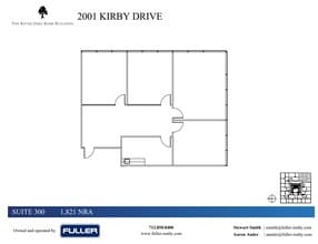 2001 Kirby Dr, Houston, TX à louer Plan d’étage– Image 1 sur 1