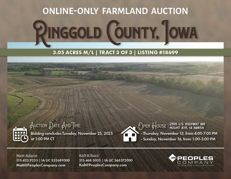 2935 US-169, Mount Ayr, IA à vendre - Photo principale – Image 1 sur 19