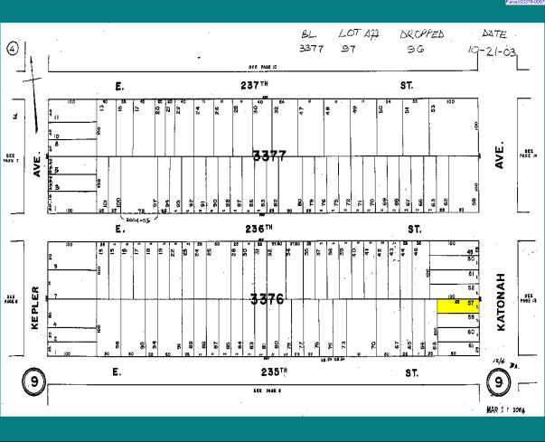 4279 Katonah Ave, Bronx, NY à vendre - Plan cadastral – Image 2 sur 2