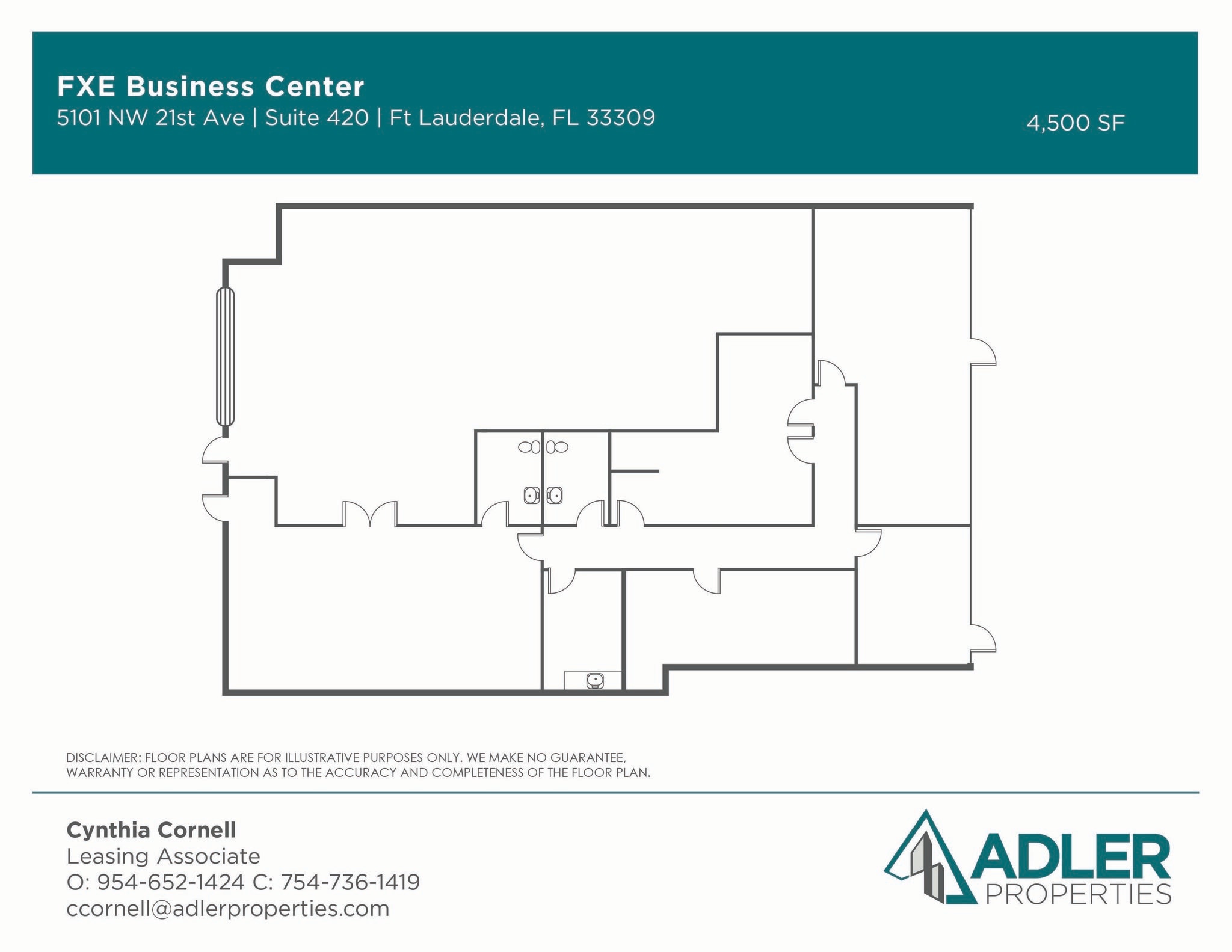 5101 NW 21st Ave, Fort Lauderdale, FL à louer Plan d’étage– Image 1 sur 10