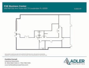 5101 NW 21st Ave, Fort Lauderdale, FL à louer Plan d’étage– Image 1 sur 10