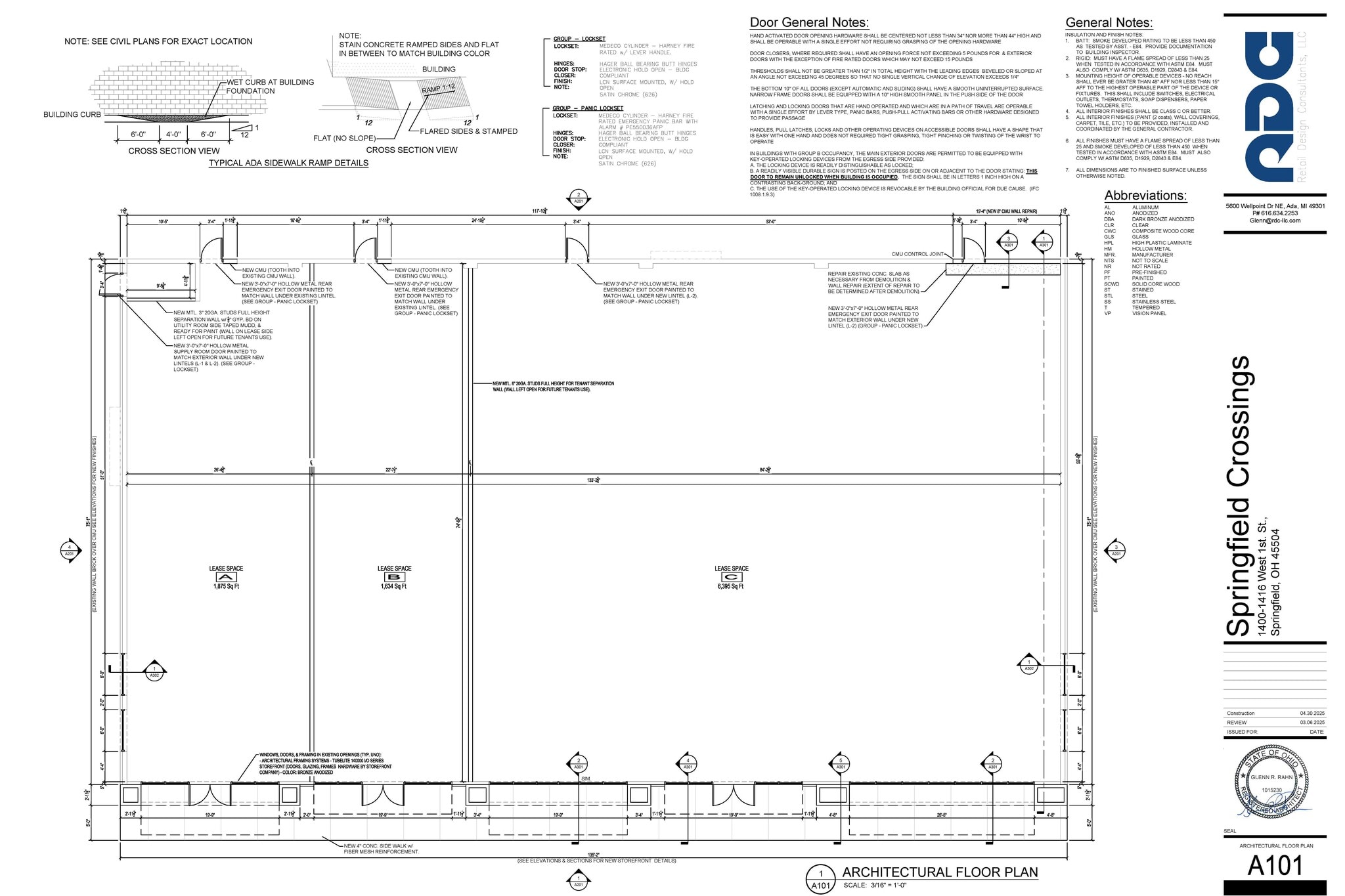 1406 W 1st St, Springfield, OH à louer Plan d’étage– Image 1 sur 1