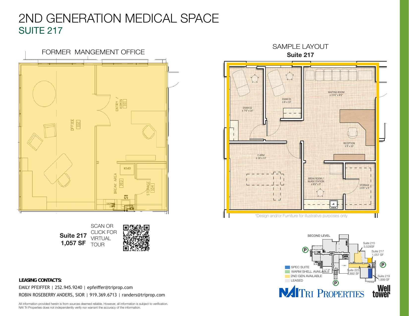 8300 Health Park, Raleigh, NC à louer Plan d’étage– Image 1 sur 1