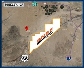 39 AC on Hinkley Rd, Hinkley, CA - Vue aérienne vue de carte