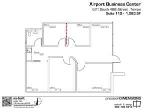 637 S 48th St, Tempe, AZ à louer Plan d’étage– Image 1 sur 5