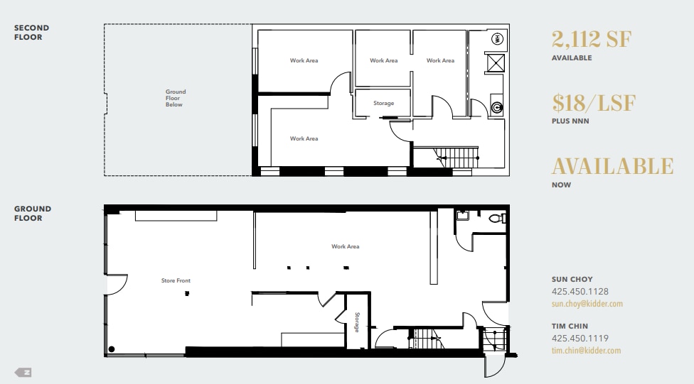 801-807 S King St, Seattle, WA à louer Plan d’étage– Image 1 sur 1