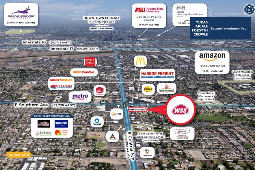6021 S Central Ave, Phoenix, AZ à vendre - Aérien – Image 2 sur 6