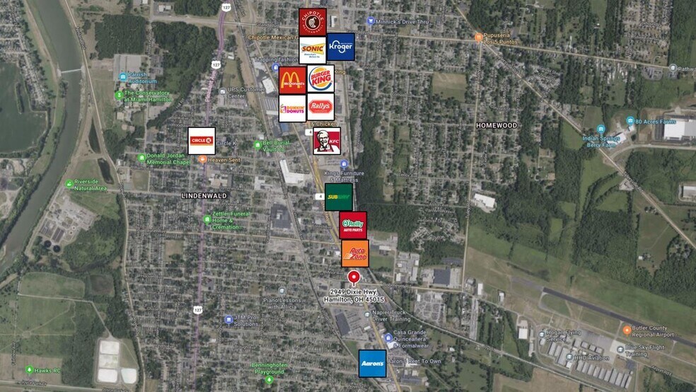 2949 Dixie Hwy, Hamilton, OH à vendre - Aérien – Image 2 sur 32