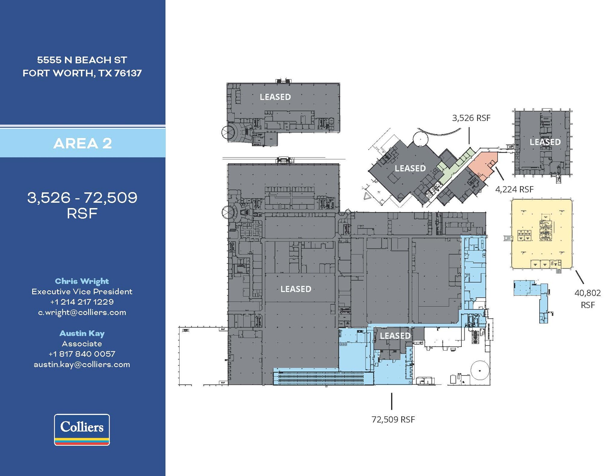 5555 N Beach St, Fort Worth, TX à louer Plan d’étage– Image 1 sur 1