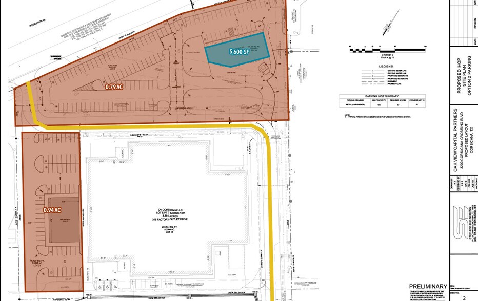 316 S Factory Outlet Dr, Corsicana, TX à louer - Plan de site – Image 3 sur 4