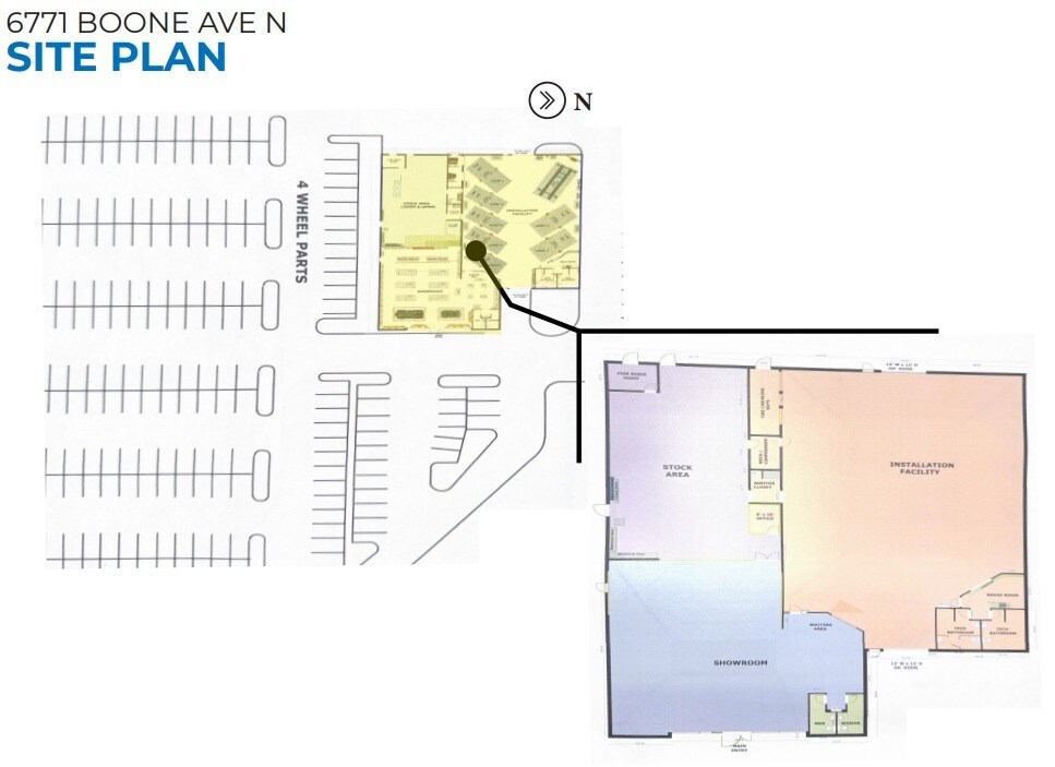 6771 N Boone Ave, Minneapolis, MN à louer Plan de site– Image 1 sur 1