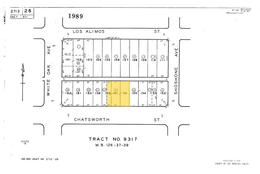 17631 Chatsworth St, Granada Hills, CA à louer - Plan cadastral – Image 2 sur 2