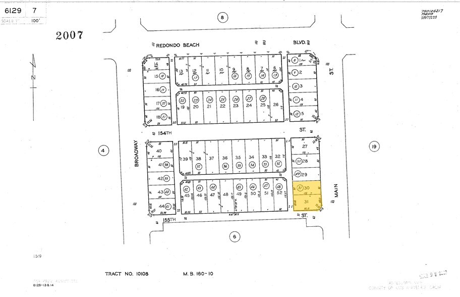 15425 S Main St, Gardena, CA à louer - Plan cadastral – Image 2 sur 2