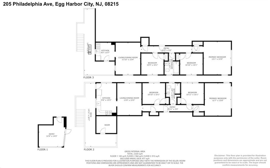 205 Philadelphia Ave, Egg Harbor City, NJ à vendre - Plan d’étage – Image 3 sur 49