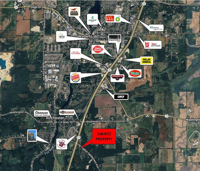 1538 N English Settlement Ave, Burlington, WI à vendre - Aérien – Image 2 sur 2