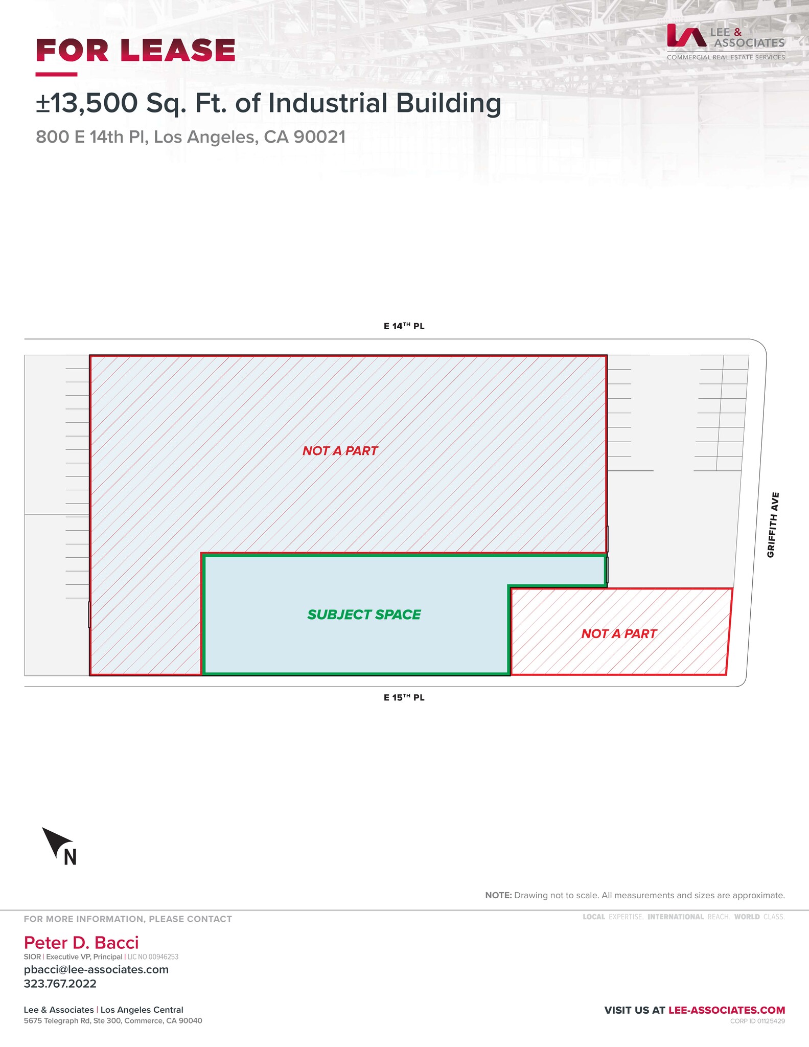 800 E 14th Pl, Los Angeles, CA à louer Plan de site– Image 1 sur 2