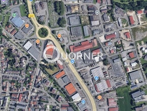 Audincourt, DOU - VUE AÉRIENNE  vue de carte