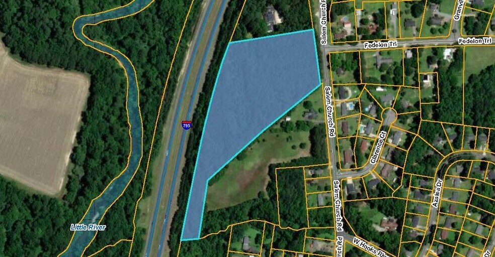 Salem Church Rd, Goldsboro, NC à vendre - Plan cadastral – Image 1 sur 2