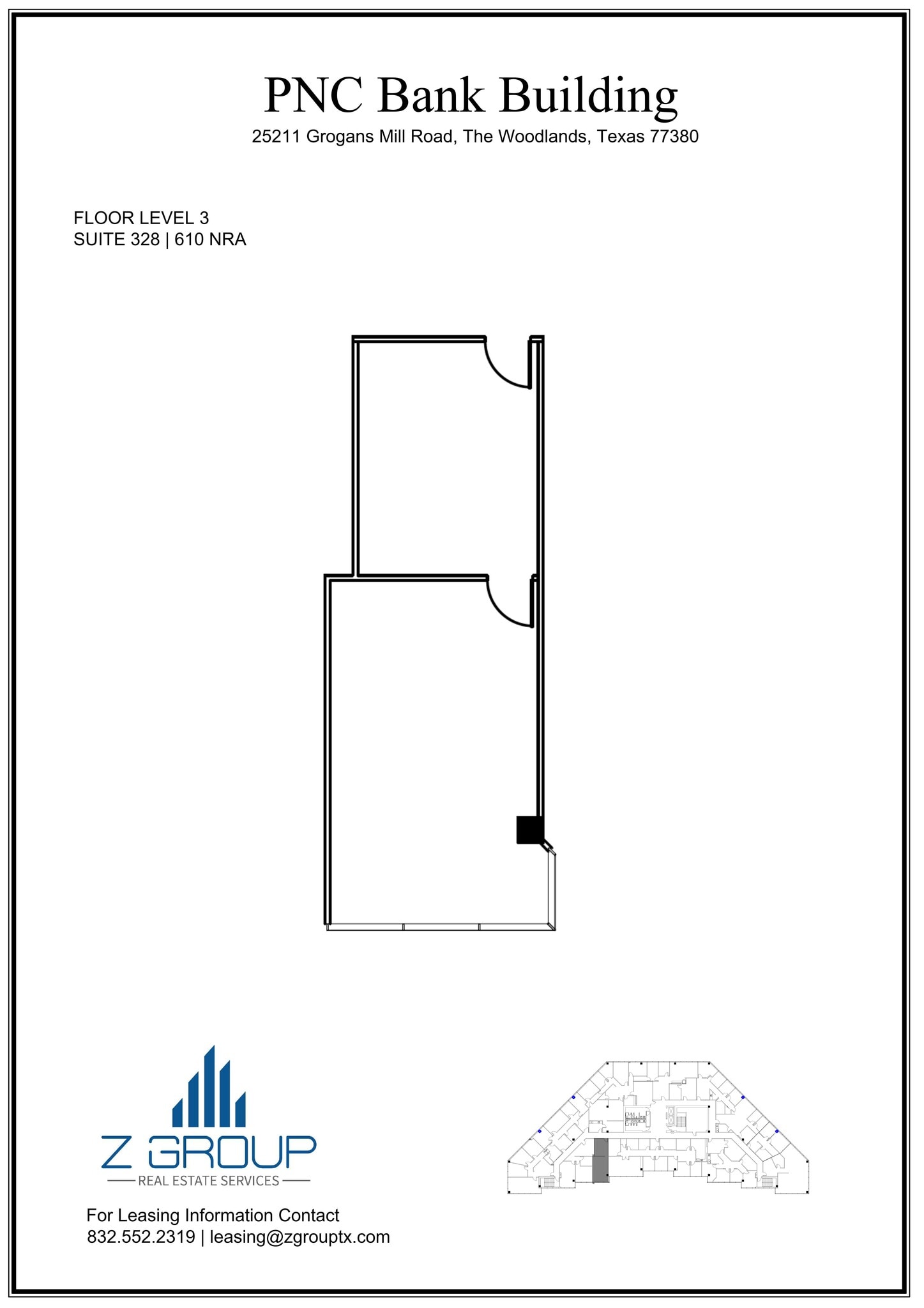 25211 Grogans Mill Rd, The Woodlands, TX à louer Plan de site– Image 1 sur 1