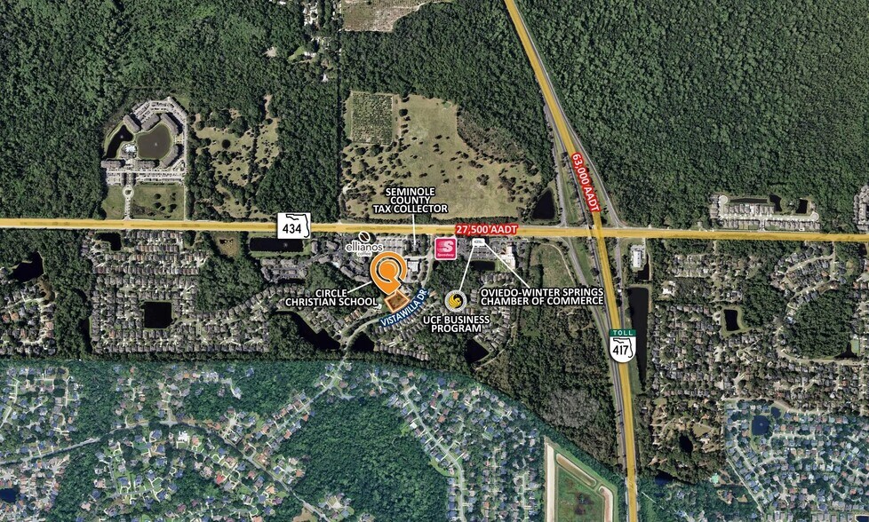 387 Vistawilla Dr, Winter Springs, FL à louer - Aérien – Image 3 sur 4