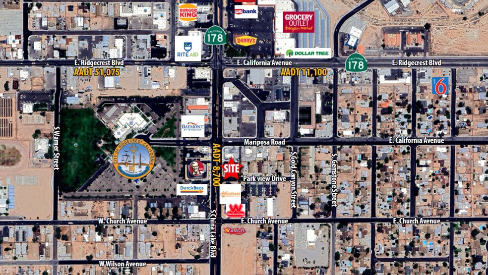 206 S China Lake Blvd, Ridgecrest, CA à vendre - Photo de l’immeuble – Image 2 sur 2