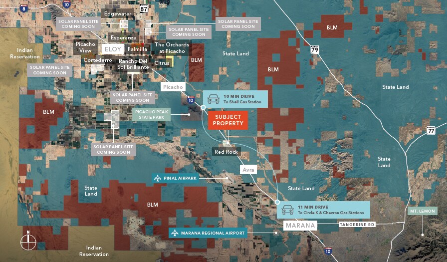 22593 E Sasco Rd, Red Rock, AZ à vendre - Aérien – Image 2 sur 3