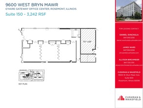 9600 W Bryn Mawr Ave, Rosemont, IL à louer Plan d’étage– Image 1 sur 1