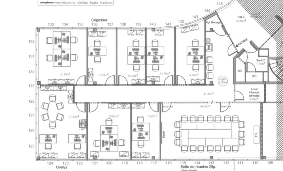 Bureau dans Saclay à vendre - Plan d’étage – Image 3 sur 8