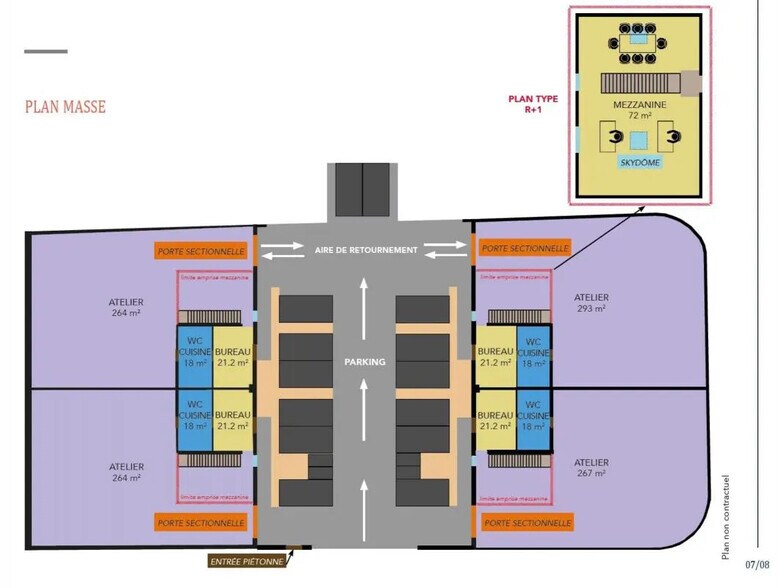 Local d’activités dans Marseille à louer - Plan d’étage – Image 3 sur 3