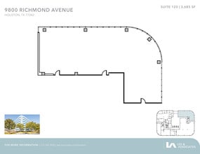 9800 Richmond Ave, Houston, TX à louer Plan d’étage– Image 1 sur 2