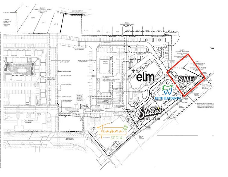 307-309 E Eldorado Pky, Little Elm, TX à louer - Plan de site – Image 3 sur 3