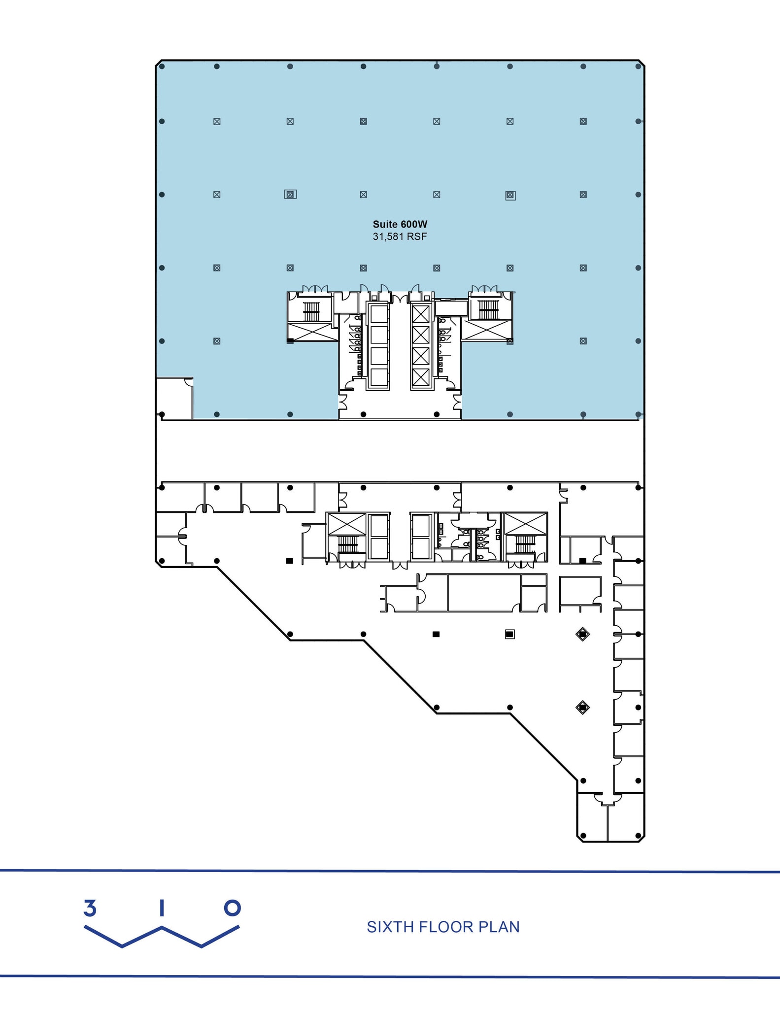 310 W Wisconsin Ave, Milwaukee, WI à louer Plan d’étage– Image 1 sur 1