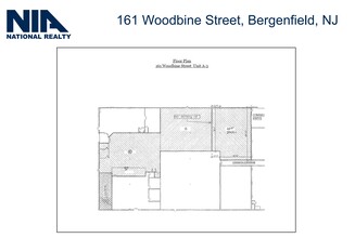 161 Woodbine St, Bergenfield, NJ à louer Plan d’étage– Image 1 sur 1